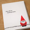 Lawn Gnome Card