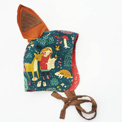 Bonnet with Removable Ears - Nature Teal