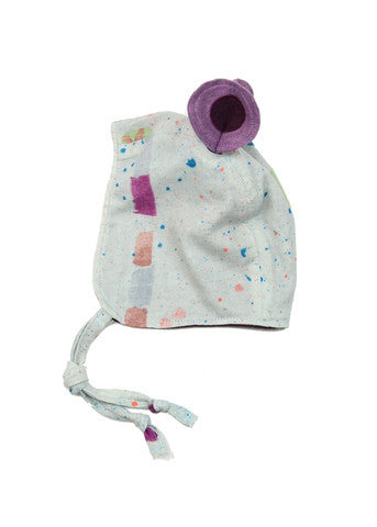 Bonnet with Removable Ears - Nani Iro Viola