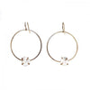 Peridot Circle Earrings