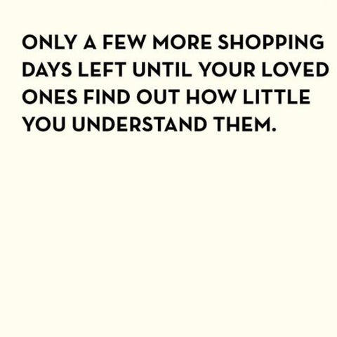 Shopping Days Card