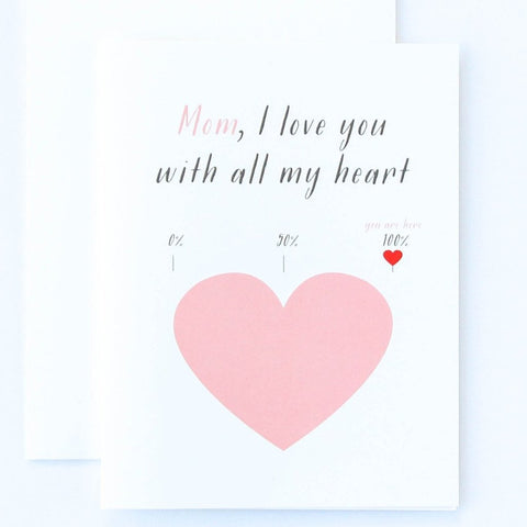 Mother's Day Heart Card