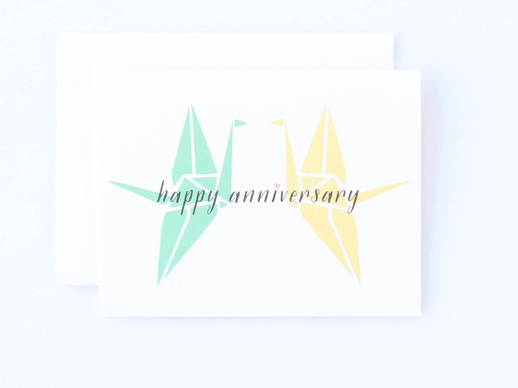 Cranes Anniversary Card
