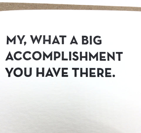 Accomplishment Card