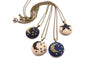 Petite Moon and Stars Necklace