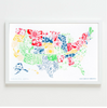 State Flower Collection Print