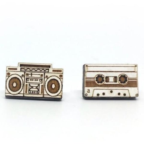Boombox White Studs