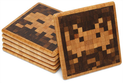 Space Invaders Handmade Coasters
