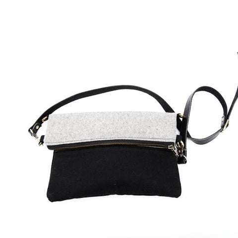 Cross body Bag - Grey/Black