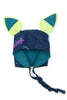 Bonnet with Removable Ears - Nani Iro Blue