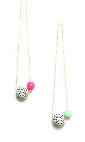 Party Time Wood Bead Necklace