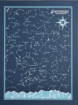 Southern Hemisphere Star Chart