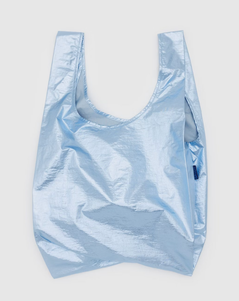 Baggu Reusable Bag - Metallic Light Blue