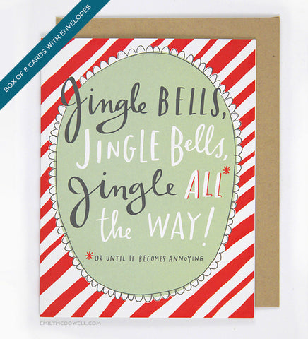 Jingle Bells Card - Box of 8