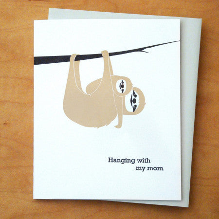 Sloth Mom Card