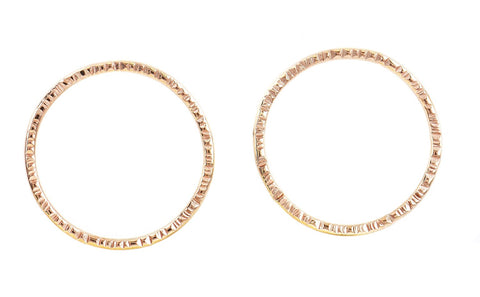 Anita Rose Gold Circle Earrings