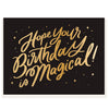 Magical Birthday Black Card
