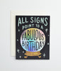 Fabulous Birthday Signs Card