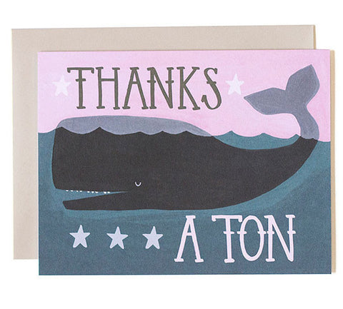 Whale Thanks Card