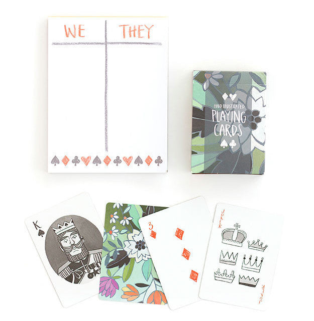 Charming Illustrated Playing Cards (and Set)