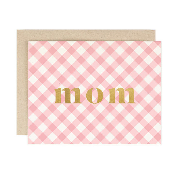 Mom Plaid Card