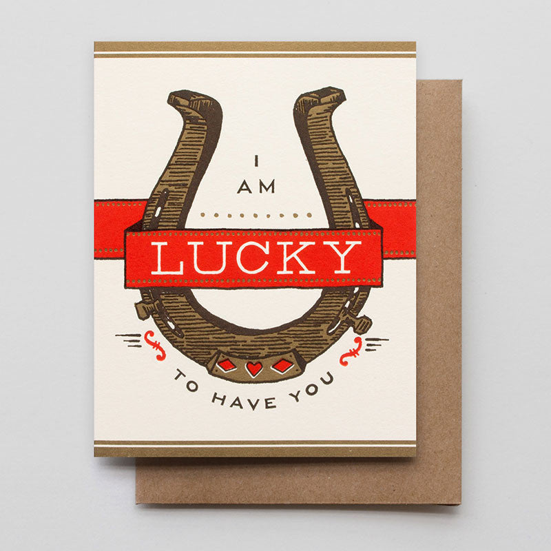 Lucky Horseshoe Card
