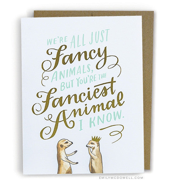 Fancy Animal Card