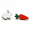 Bunny & Carrot Stud Earrings