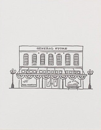General Store Letterpress Art Print