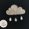 Silver Cloud with Drops Pin