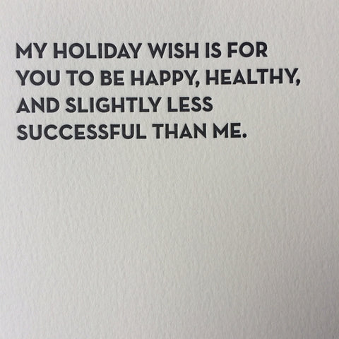 Holiday wish (gold envelope)