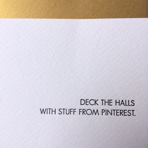 Pinterest Holiday Card (gold envelope)