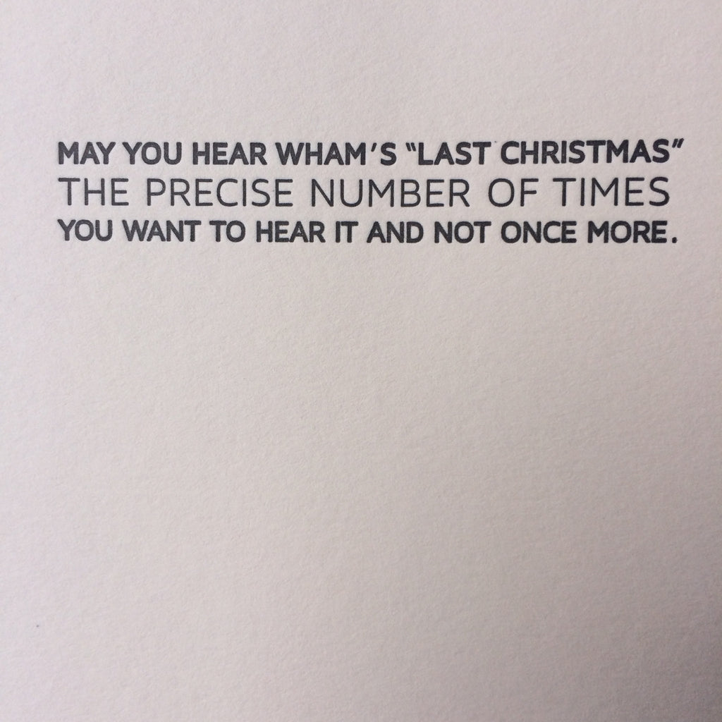 Wham Holiday Letterpress Card