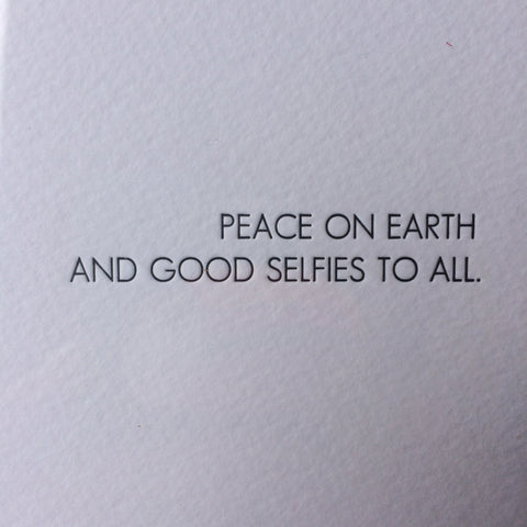 Selfies Holiday Letterpress Card - Box of 6