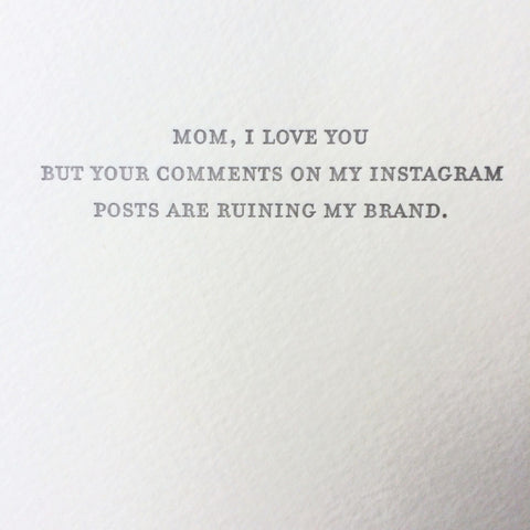 Mom Instagram Card