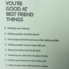 Good at Best Friend Things Letterpress Card