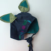 Bonnet with Removable Ears - Nani Iro Blue