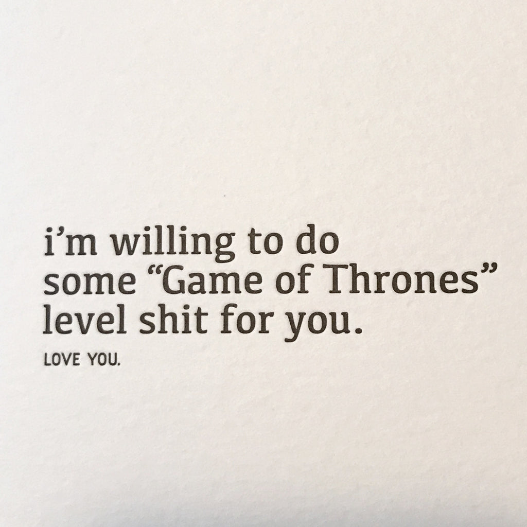 Game of Thrones Card
