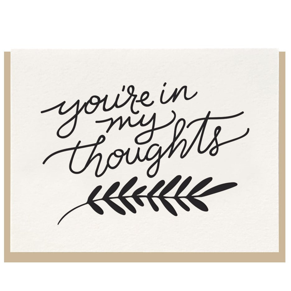 In My Thoughts Card