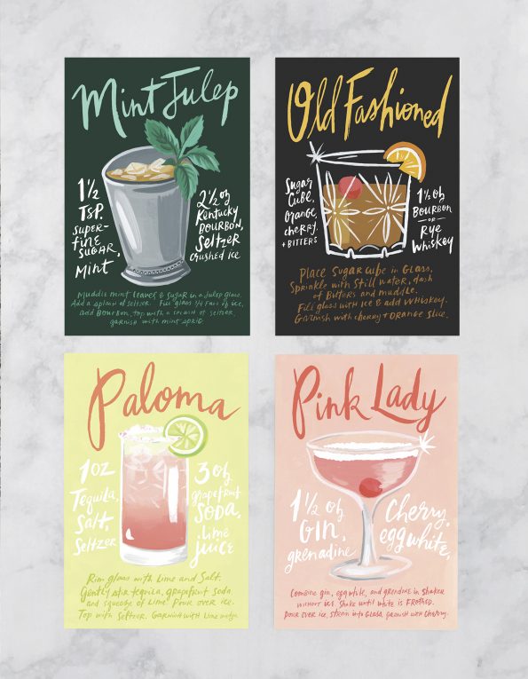 Cocktails Postcard Collection