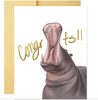Hippo Congrats Card