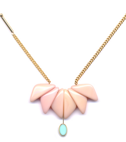 Pink Orchid Necklace