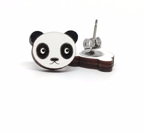 Panda Stud Earrings