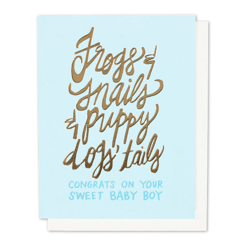Frogs and Snails Card
