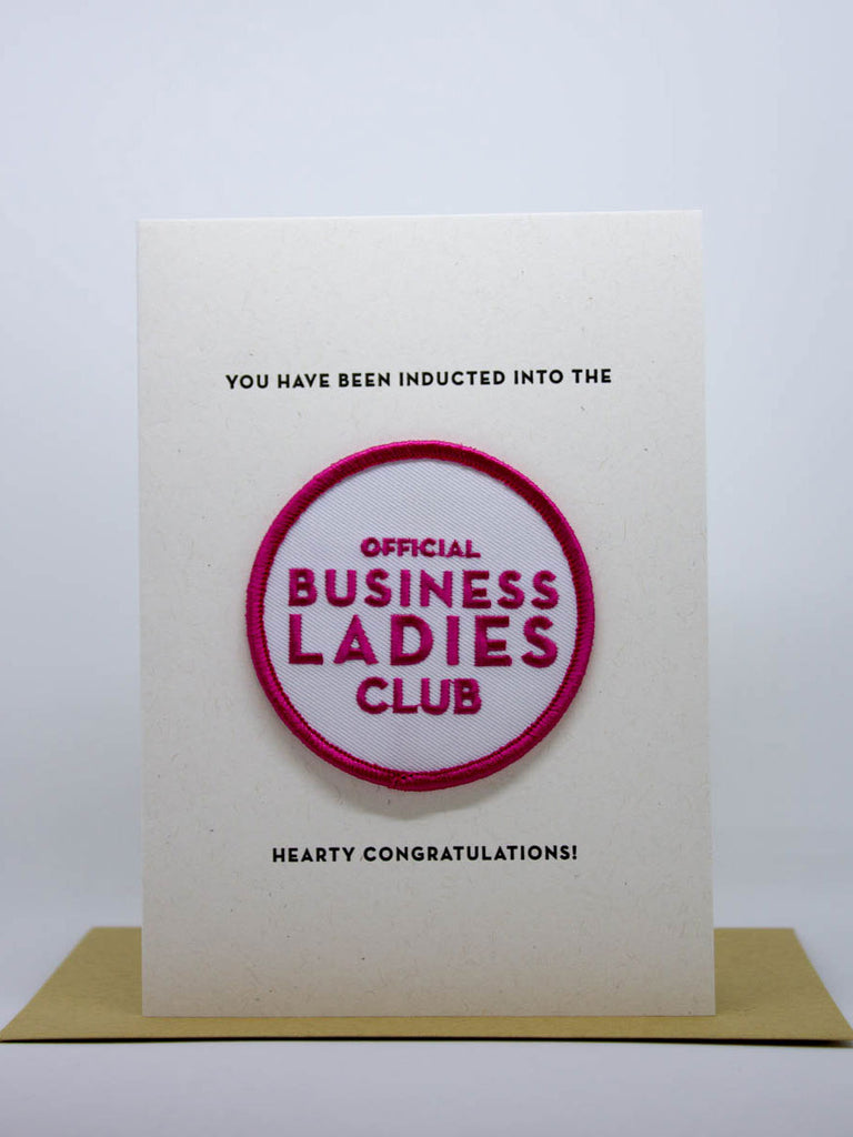 Business Lady Club Card & Patch