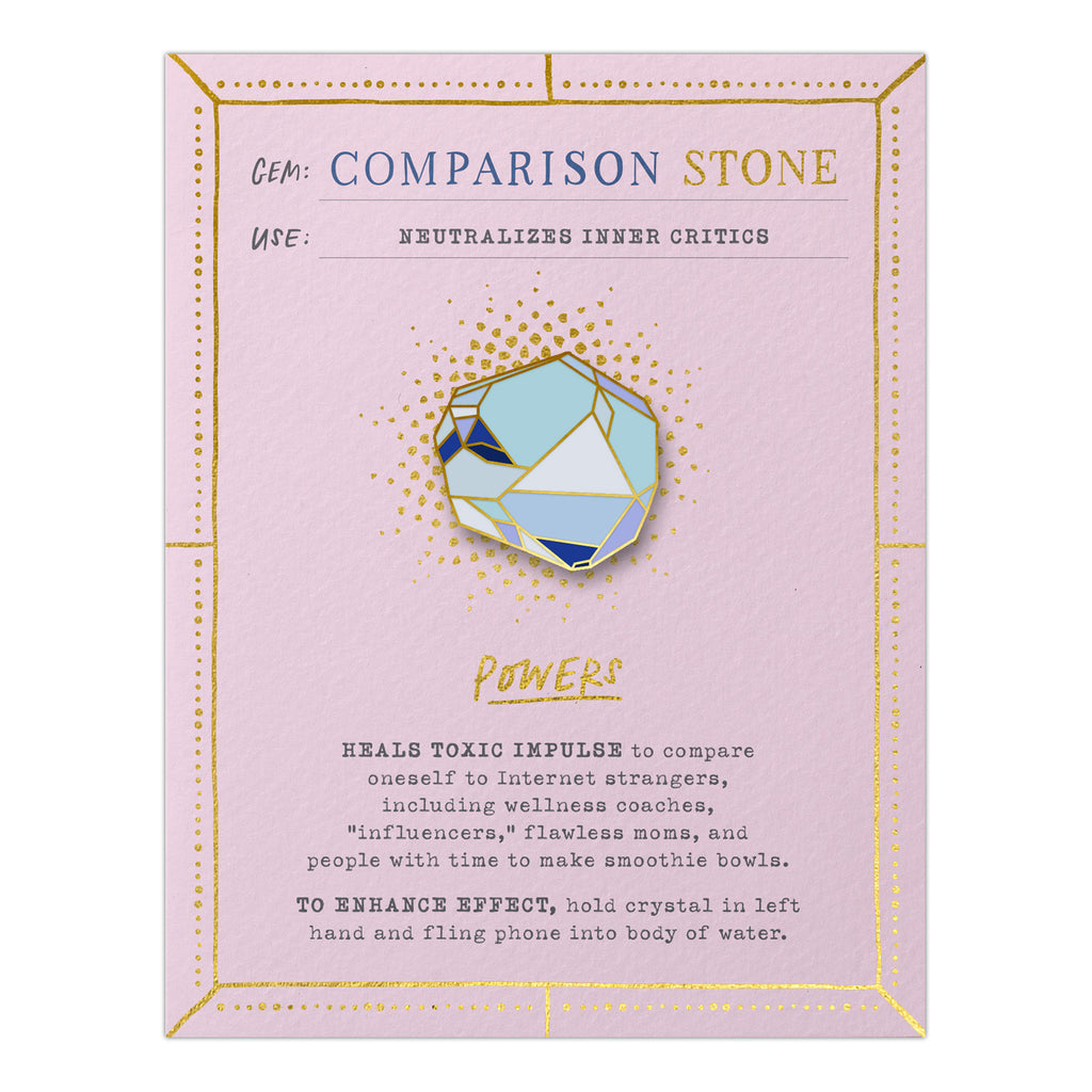 Comparison Stone Gem Card w/ Pin