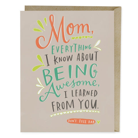Awesome Mother's Day Card