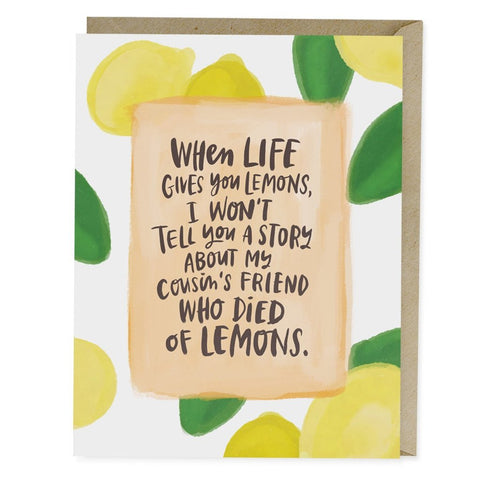 Lemon Empathy Card