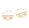 Geometric Hoops Earrings - Gold