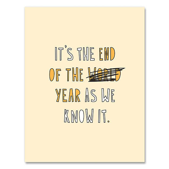 End of the Year  Card